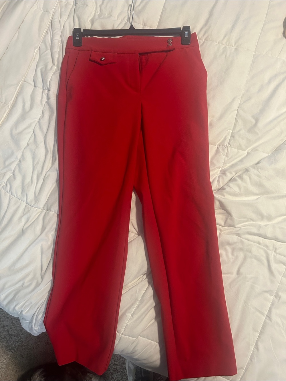 Rachel Zoe Women's Red Stretch Dress Pants